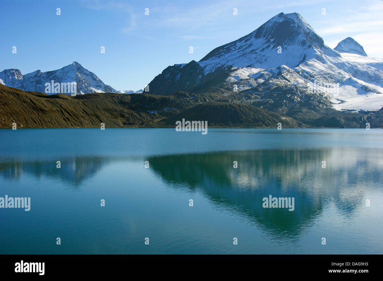 Avec vue sur Griessee tenne, Suisse, Valais, Haut-valais, Valais Banque D'Images