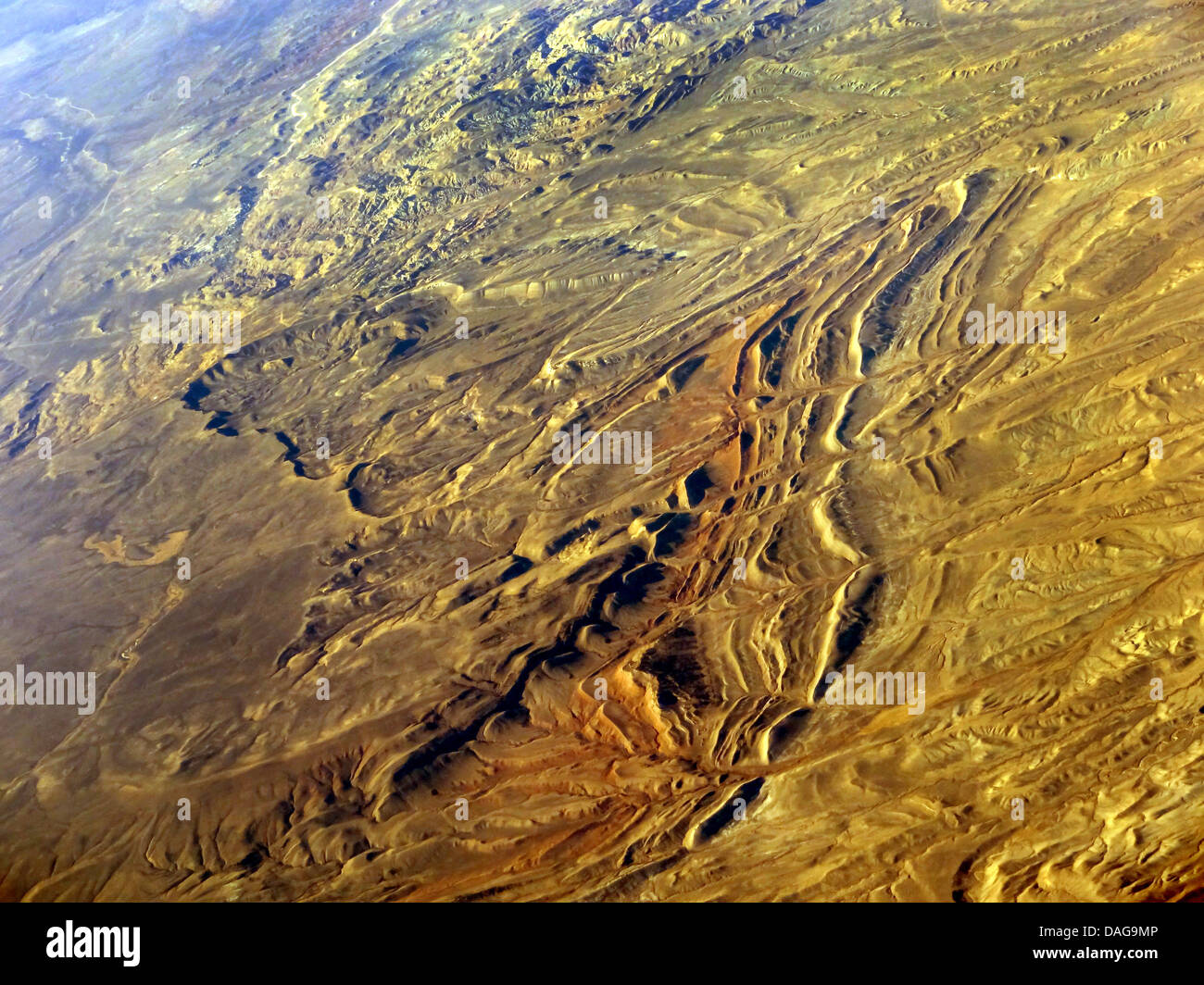 Caractéristiques géologiques dans le Wyoming, USA, Wyoming Banque D'Images