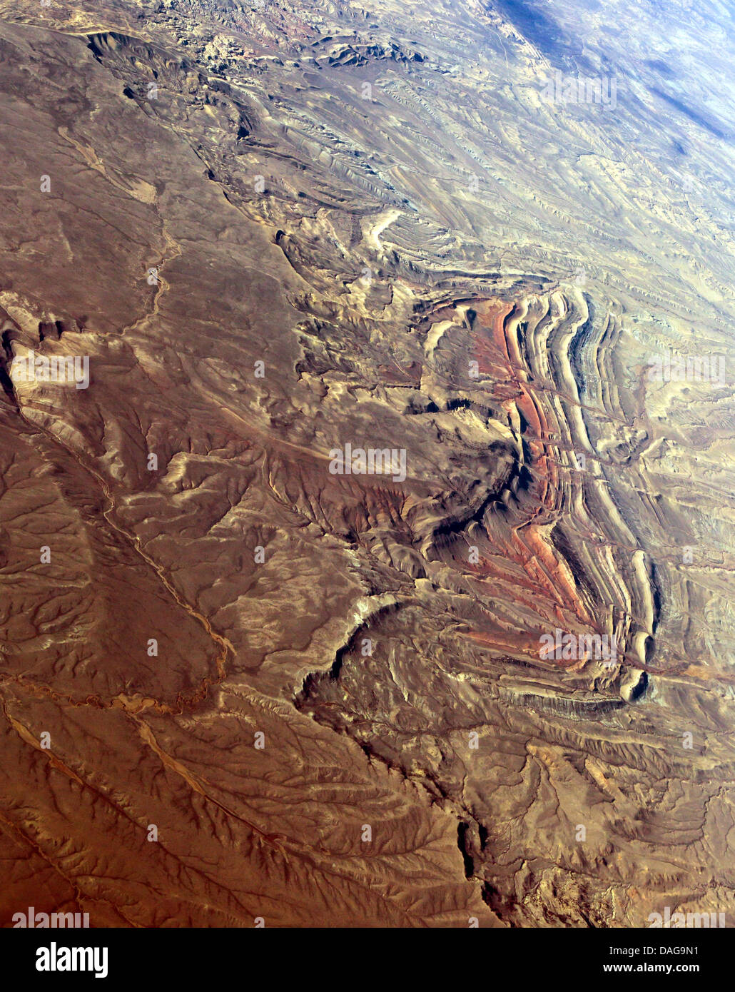 Caractéristiques géologiques dans le Wyoming, USA, Wyoming Banque D'Images