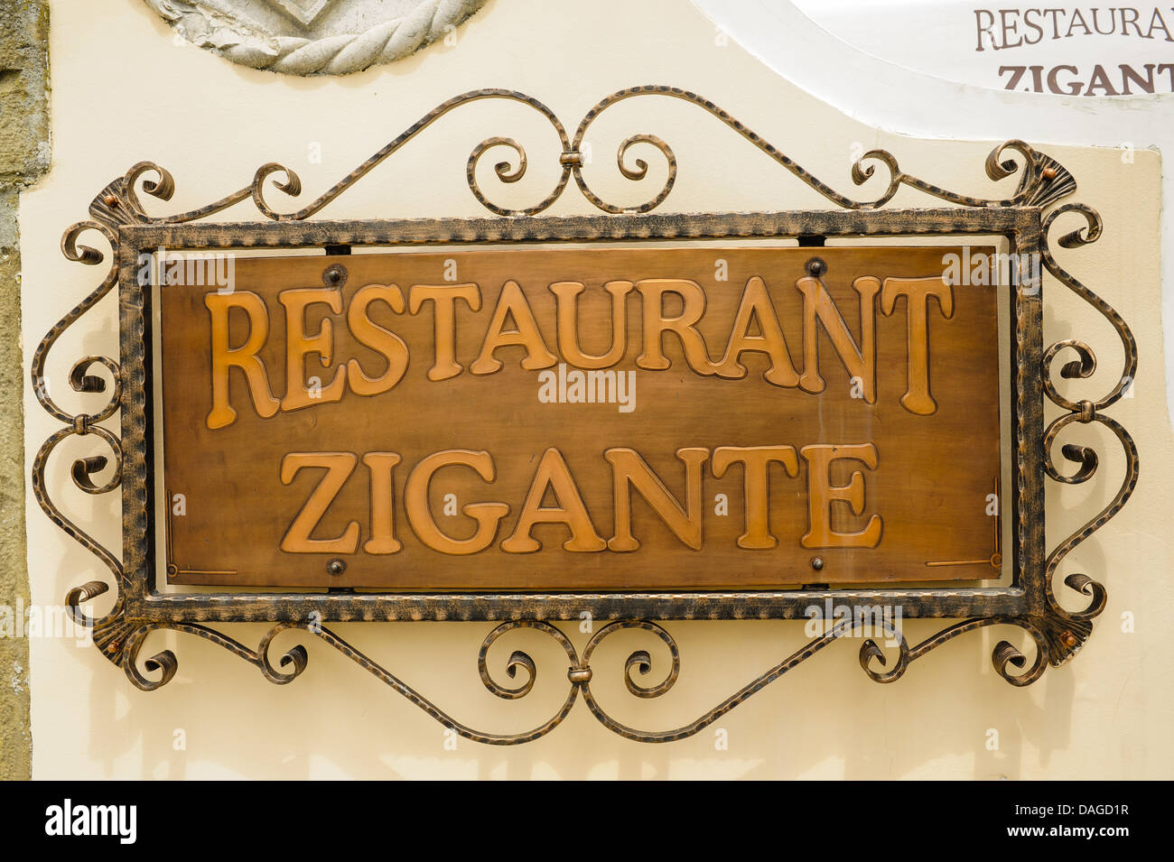 Istrie, Croatie, restaurant Zigante tartufi, truffe, Livade Banque D'Images