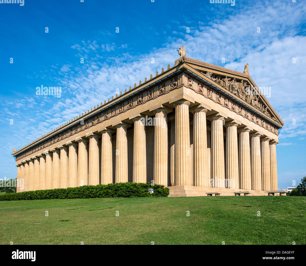 Réplique du Parthénon au Parc du Centenaire à Nashville, Tennessee, USA. Banque D'Images