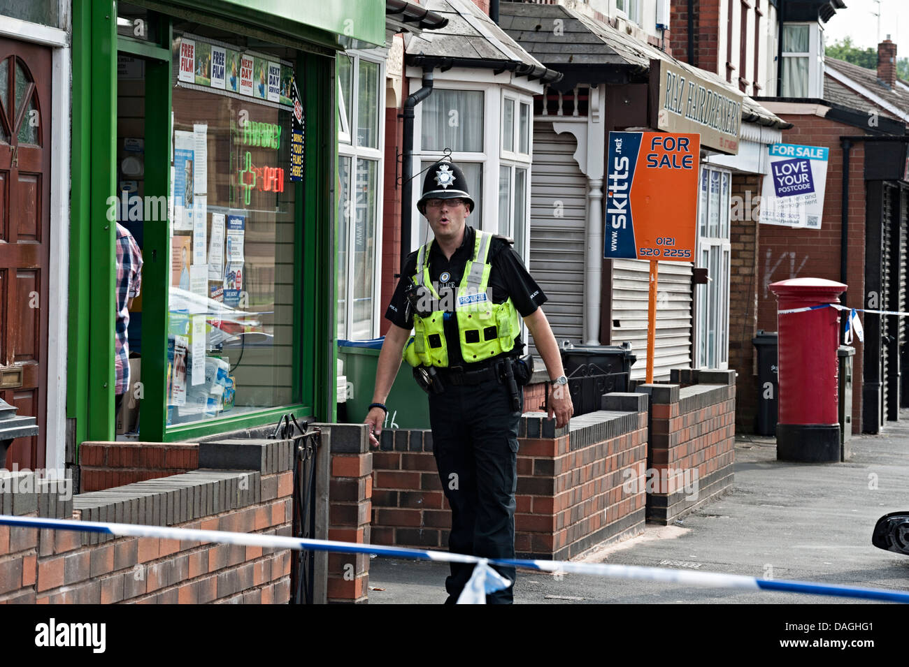 Les images du bombardement d'ongle tipton West Midlands uk 12 juillet 2013 Banque D'Images