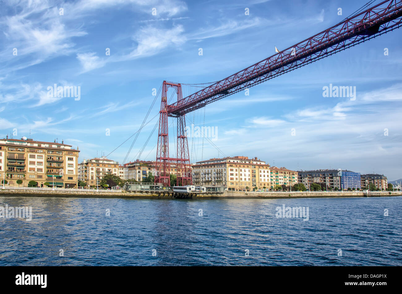 Pont de Biscaye, Bilbao, Bizkaia, Espagne Banque D'Images