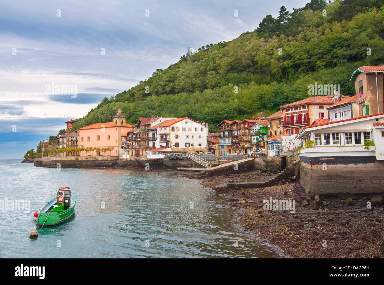 Les vols de San Juan, en Basque Pasai Donibane, village de pêcheurs en Guipuzcoa Banque D'Images