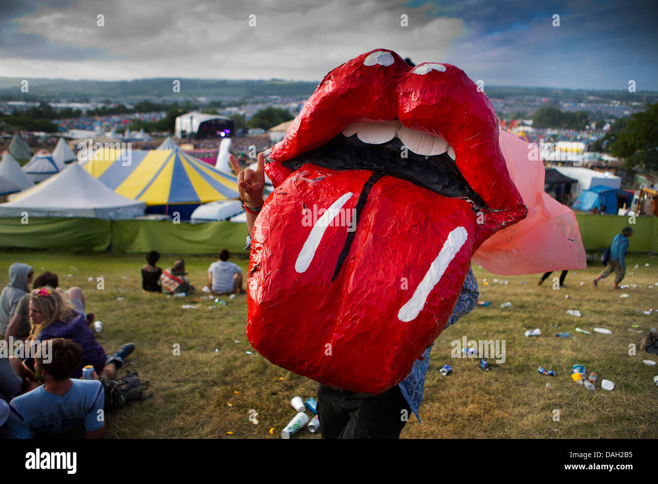 Festival de Glastonbury, Somerset, England, UK Banque D'Images