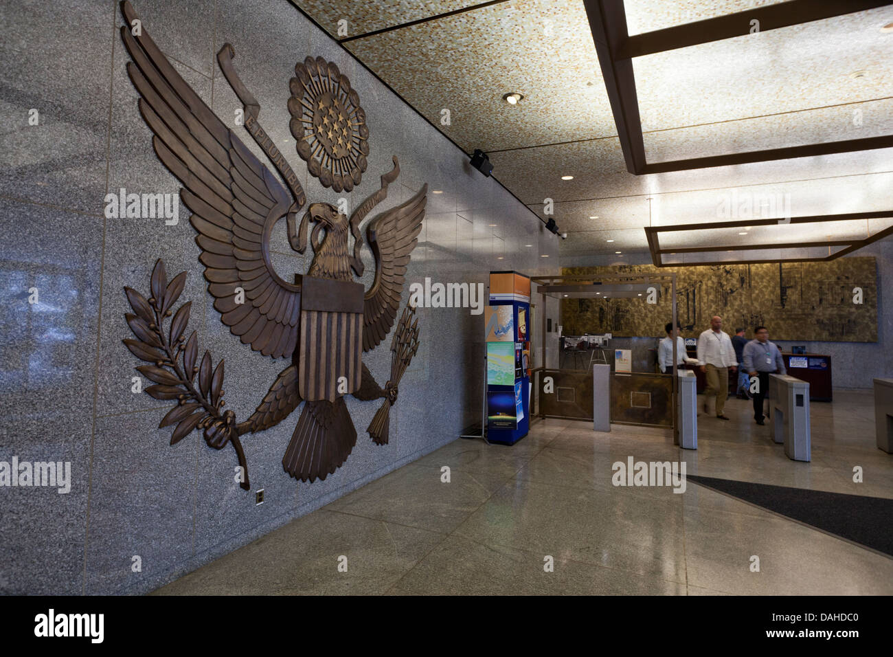 Hall de l'immeuble du siège de la FDIC, Washington DC Banque D'Images