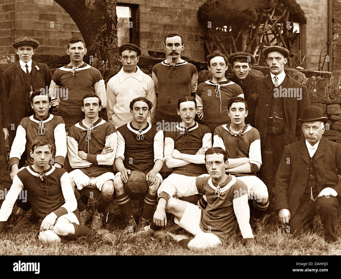 Gilstead Amateur Football Club en 1910 Banque D'Images