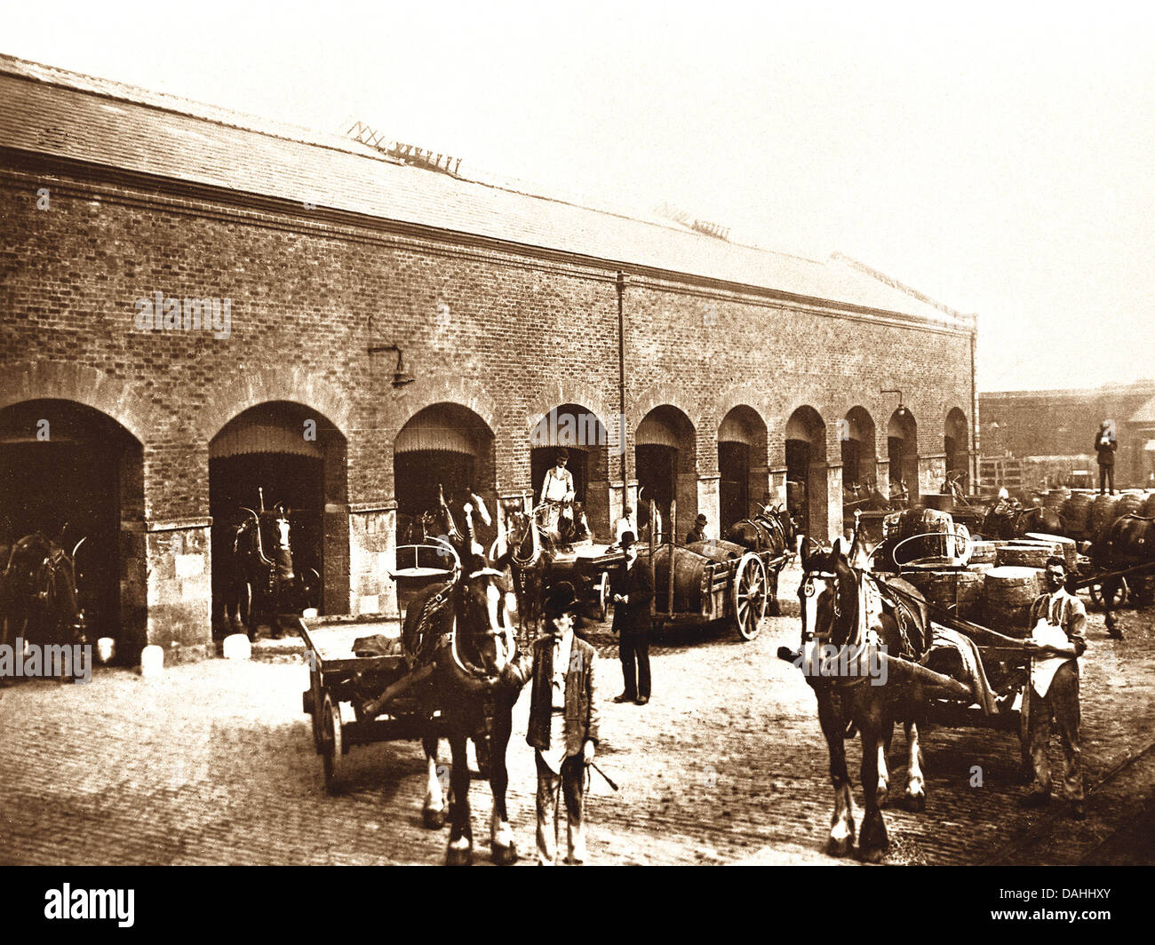 Guinness Brewery Dublin début des années 1900 Banque D'Images