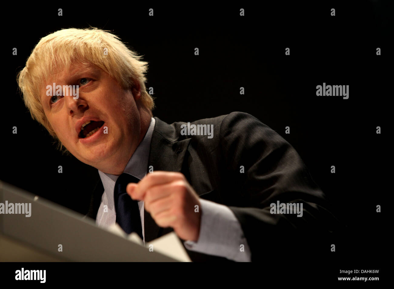 Boris Johnson, à la conférence du parti conservateur de 2009 à Manchester Banque D'Images
