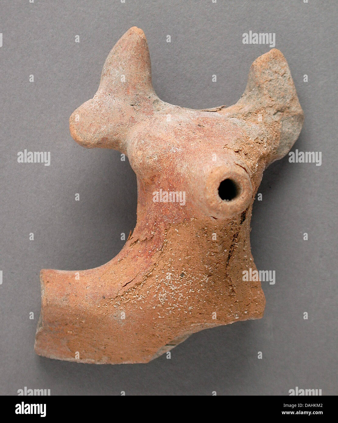 La Figure animale en terre cuite sanssaint LACMA M.80.202.437 Banque D'Images