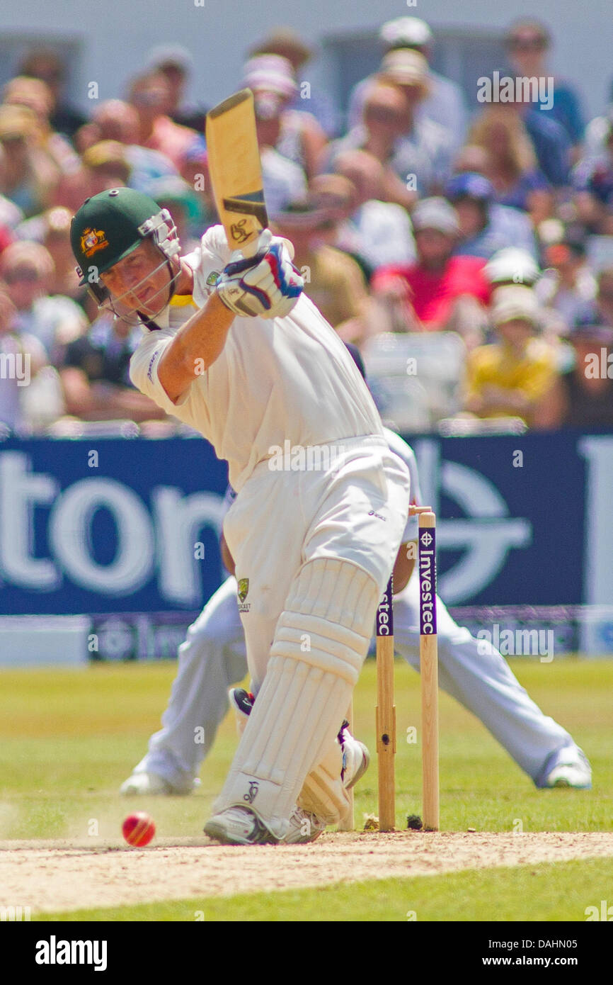 Nottingham, Royaume-Uni. 14 juillet, 2013. Brad Haddin pendant cinq jours du premier test-match Investec cendres à Trent Bridge Cricket Ground le 14 juillet 2013 à Nottingham, Angleterre. Credit : Mitchell Gunn/ESPA/Alamy Live News Banque D'Images