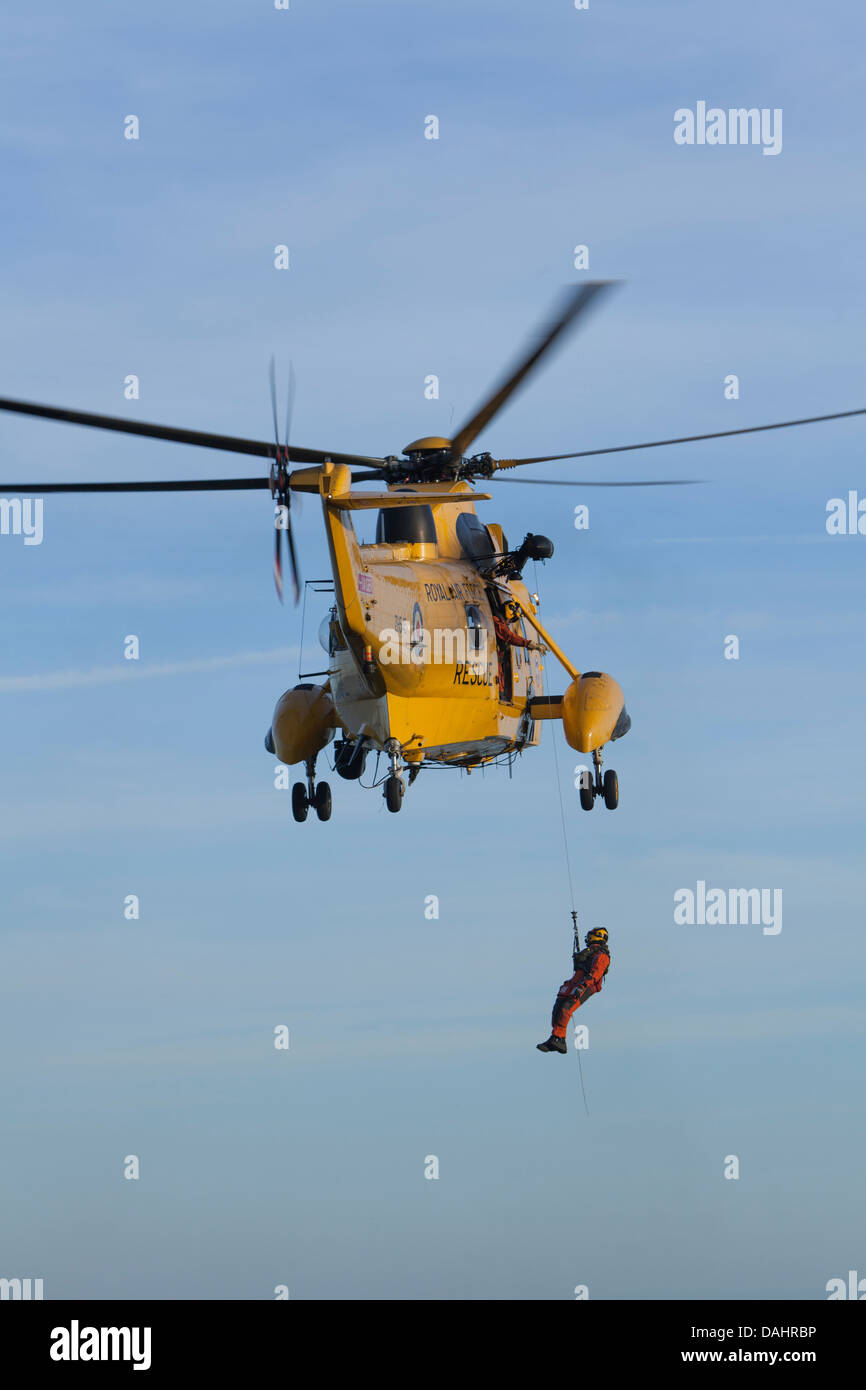 Westland Sea King HAR3A, ZH545, Royal Air Force Air Sea Rescue helicopter Banque D'Images