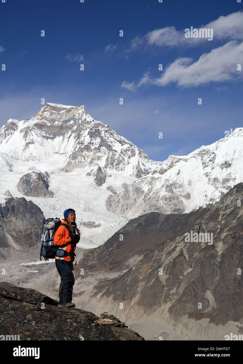 Mt.Everest au coucher du soleil Banque D'Images Mt.Everest au coucher du soleil Banque D'Images