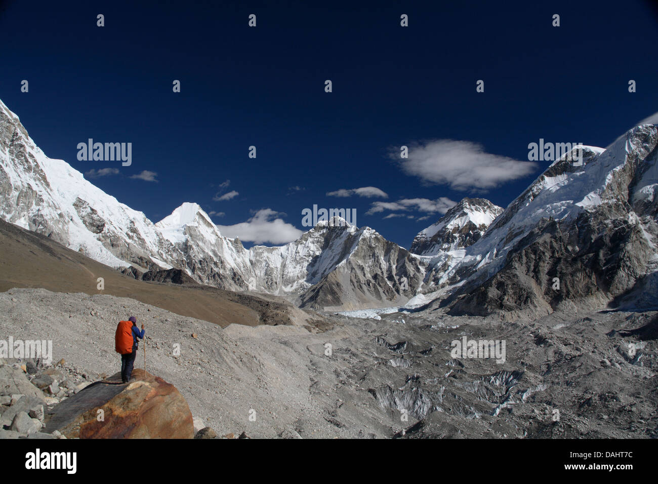 Mt.Everest au coucher du soleil Banque D'Images Mt.Everest au coucher du soleil Banque D'Images