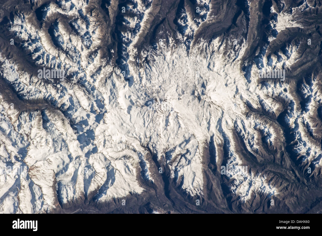 Nevados de Chillán, une grande zone volcanique près de la frontière du Chili et l'Argentine. Banque D'Images