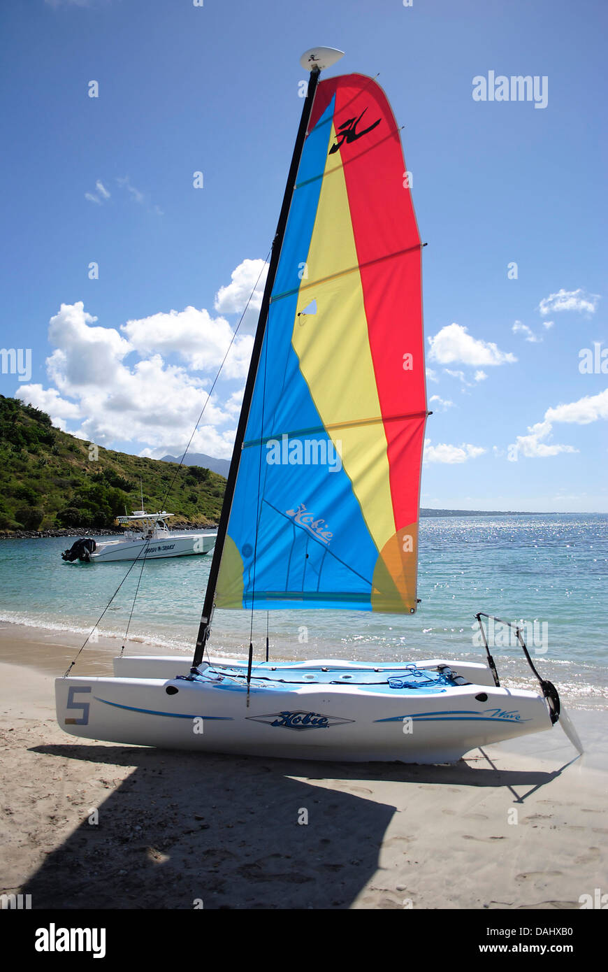 Reggy Plage à St Kitts Banque D'Images