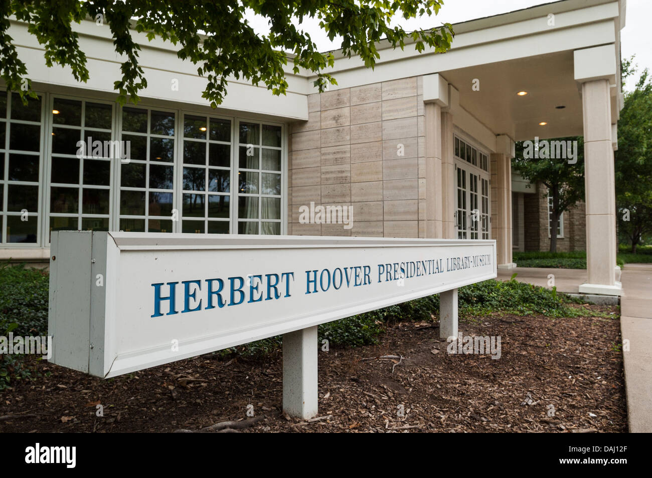 Herbert Hoover Presidential Library and Museum, West Branch, Iowa, États-Unis d'Amérique Banque D'Images