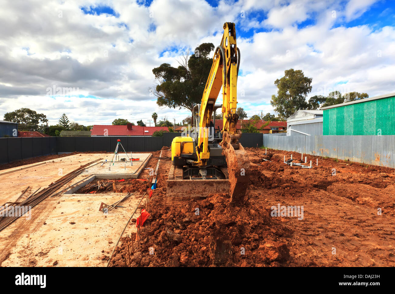 Chambre double site de construction dans la banlieue nord d'Adelaide appelé Ingle Farm Banque D'Images Chambre double site de construction dans la banlieue nord d'Adelaide appelé Ingle Farm Banque D'Images