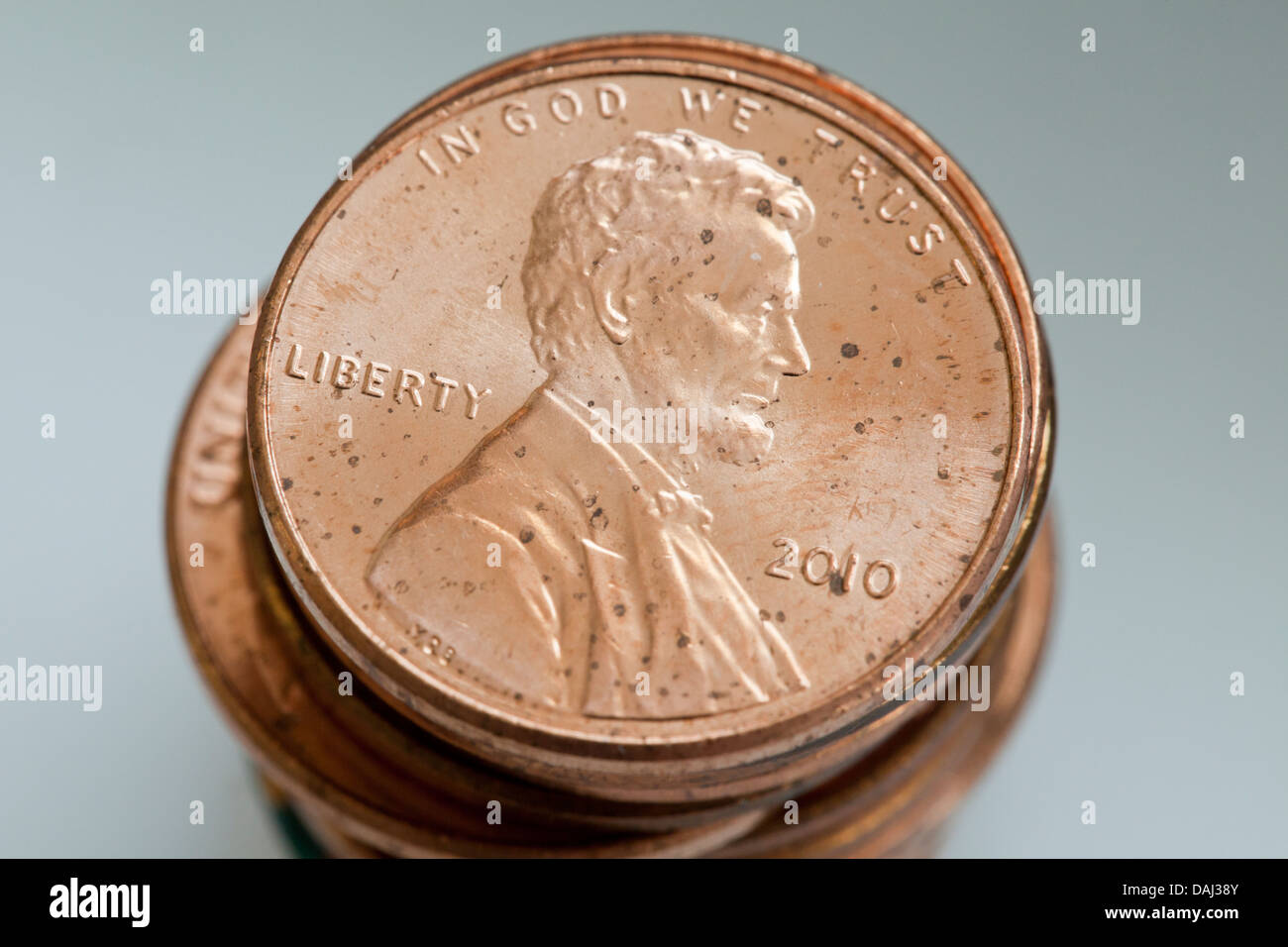 Pile de pièces d'un Banque D'Images