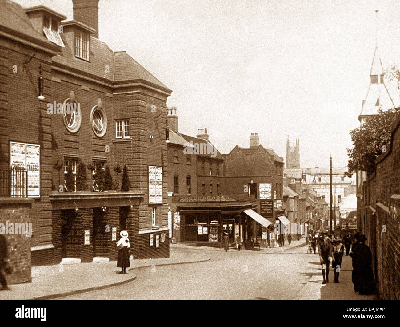 Derby - Voie verte au début des années 1900, l'Hippodrome Banque D'Images
