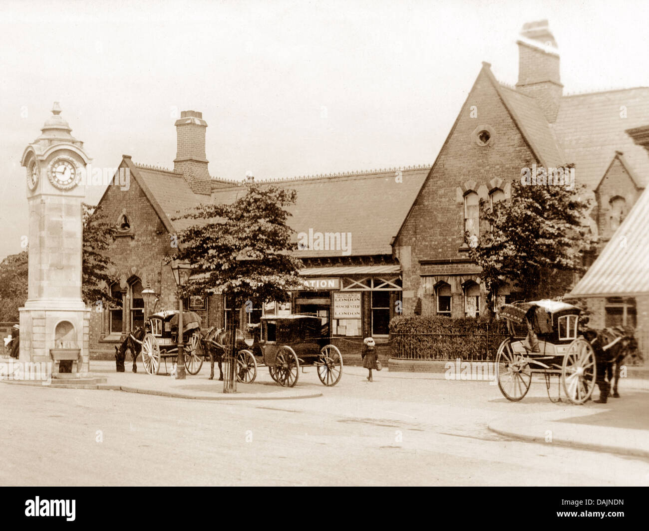 La gare la période Victorienne Didsbury Banque D'Images