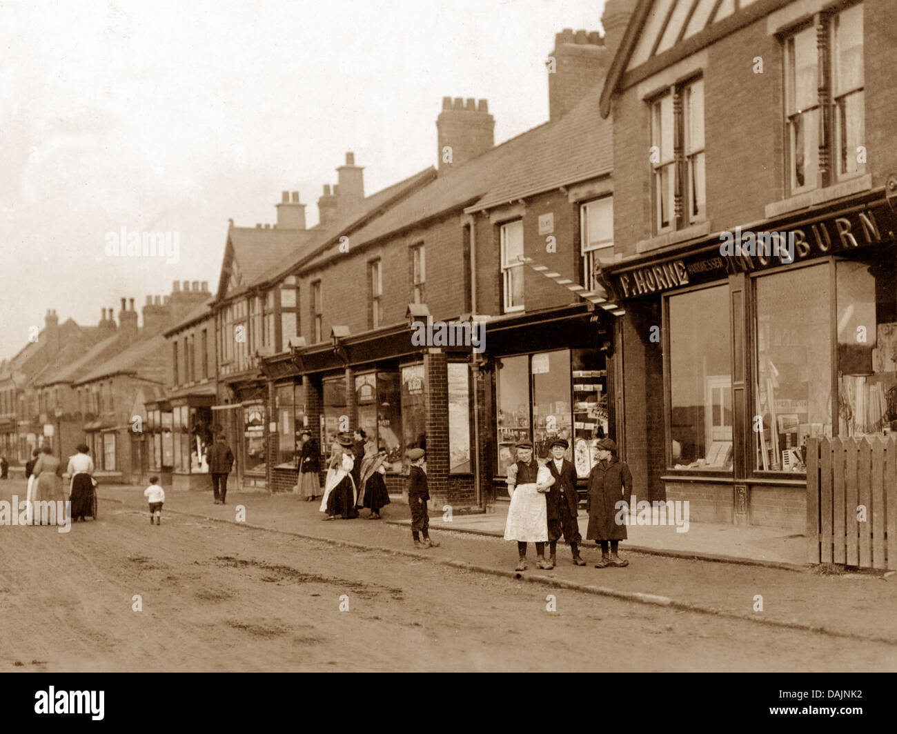 Laughton Dinnington Road début des années 1900 Banque D'Images