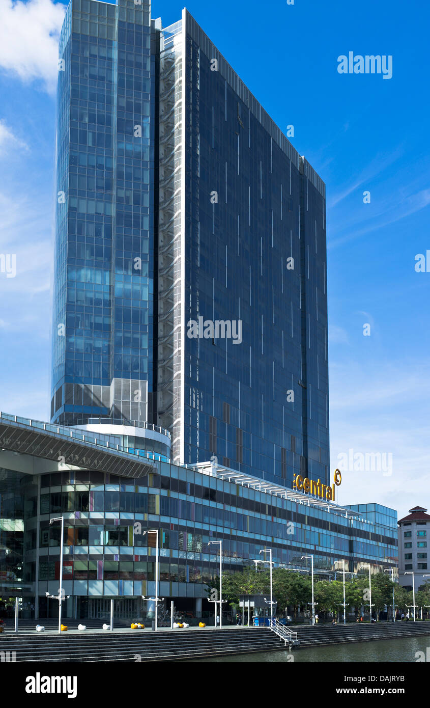 Dh Rivière Singapour Clarke Quay Singapour gratte-ciel centre shopping mall riverside tour moderne building Banque D'Images