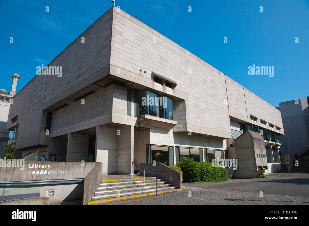 Style brutaliste Berkeley Library building Trinity college university area centre de Dublin Irlande Europe Banque D'Images