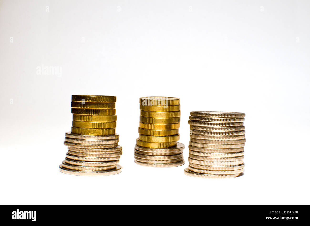 Coinstacks Banque D'Images