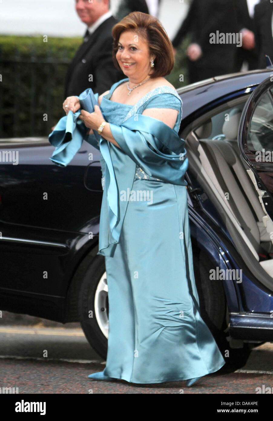 La princesse Katherine de Yougoslavie arrivent pour un dîner de mariage tenue au Mandarin Oriental Hyde Park à Londres, Grande-Bretagne, 28 avril 2011, à la veille de la Mariage du Prince William et Kate Middleton. Photo : Albert Nieboer Banque D'Images