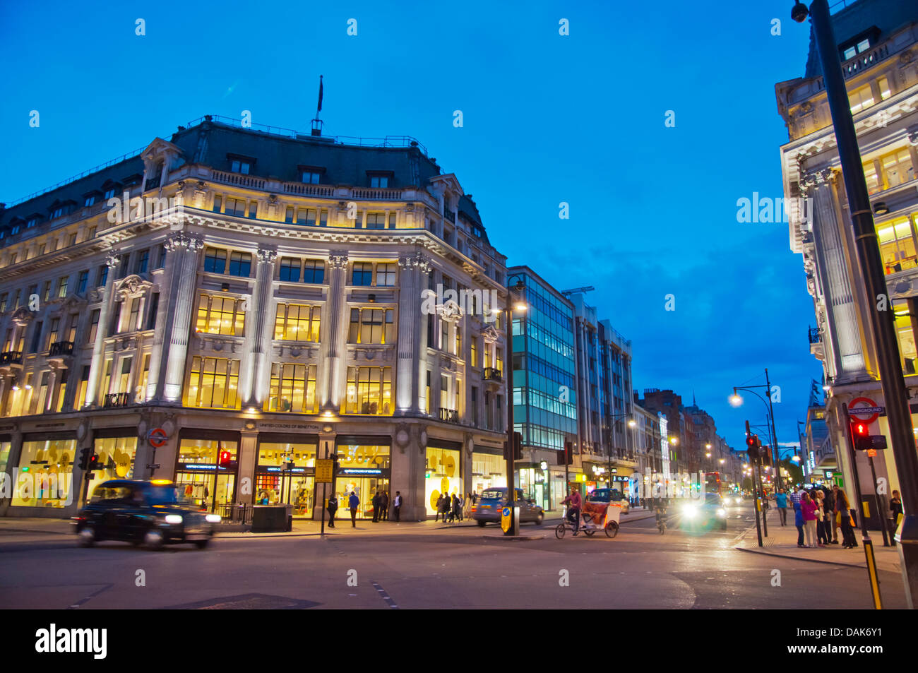 Oxford Circus central London England Angleterre UK Europe Banque D'Images