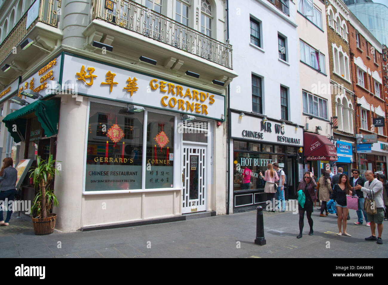 Gerrard Street Chinatown central London England Angleterre UK Europe Banque D'Images