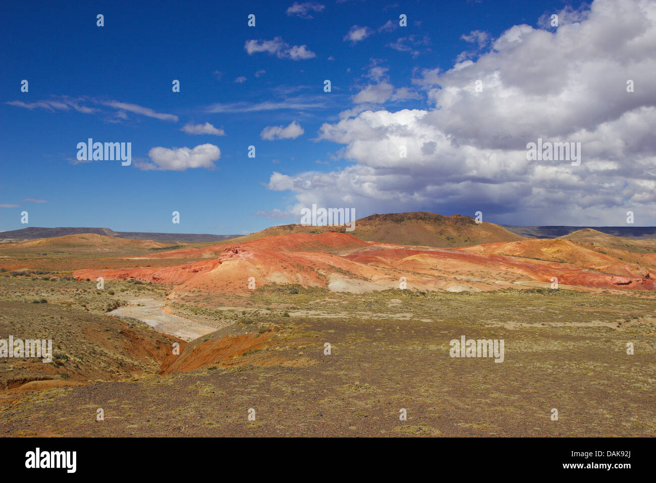Paysage de steppe à Ruta 40 au sud du glacier Perito Moreno, Argentine, Patagonie Banque D'Images