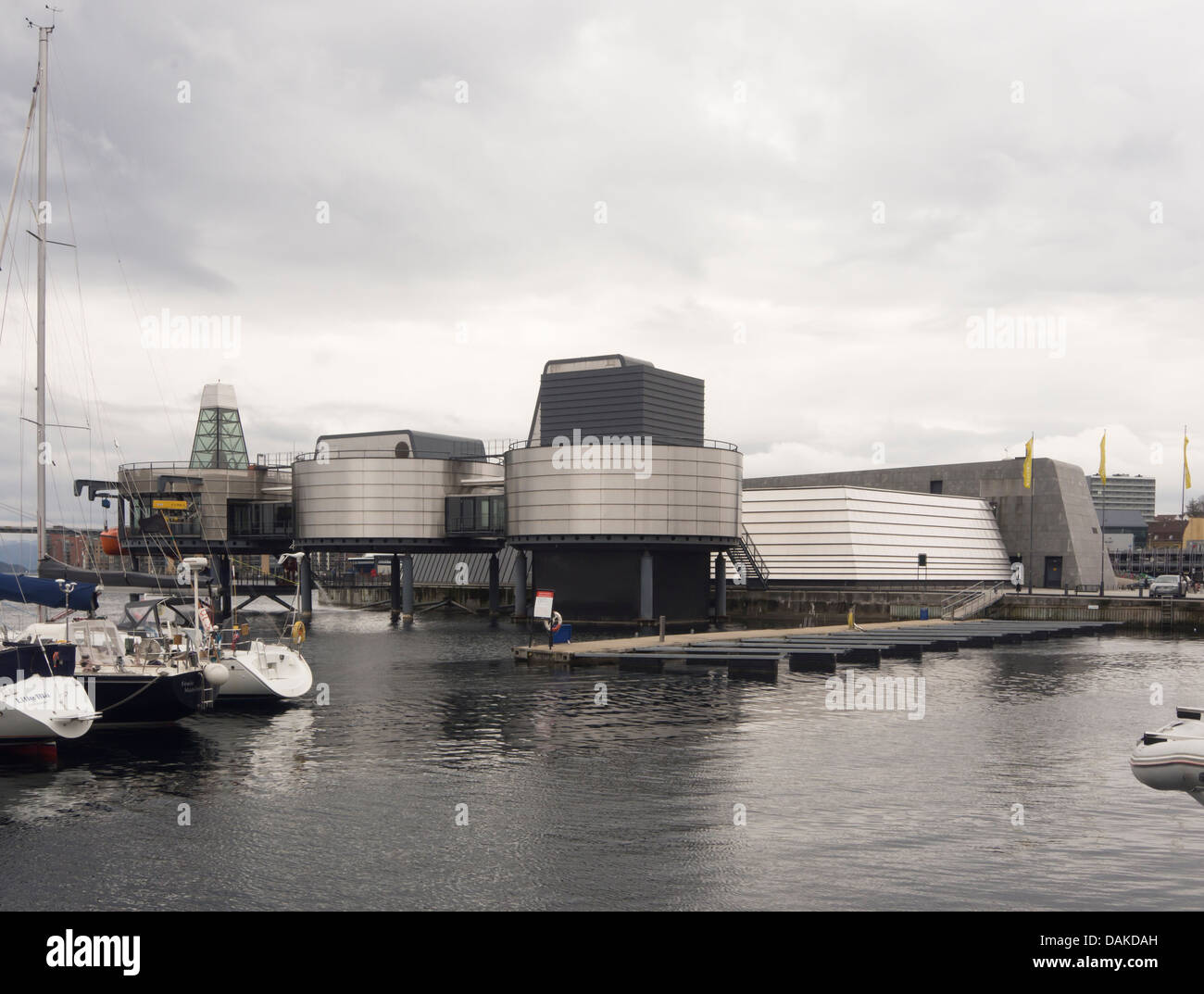 Musée de l'huile dans le port de Stavanger en Norvège, l'extérieur du bâtiment Banque D'Images