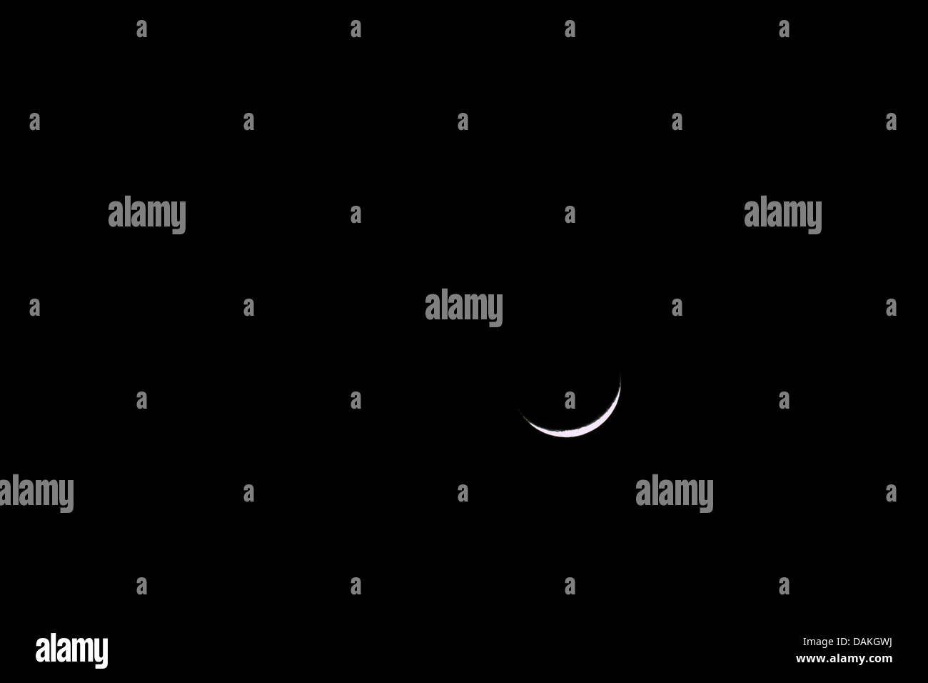 Nouvelle lune, 07.03.2011, l'Allemagne, Bade-Wurtemberg, Baden-Baden Banque D'Images