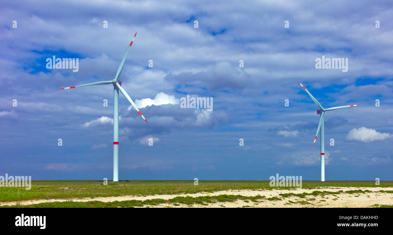 L'usine d'essai pour les éoliennes, l'ALLEMAGNE, Basse-Saxe, Cuxhaven Banque D'Images