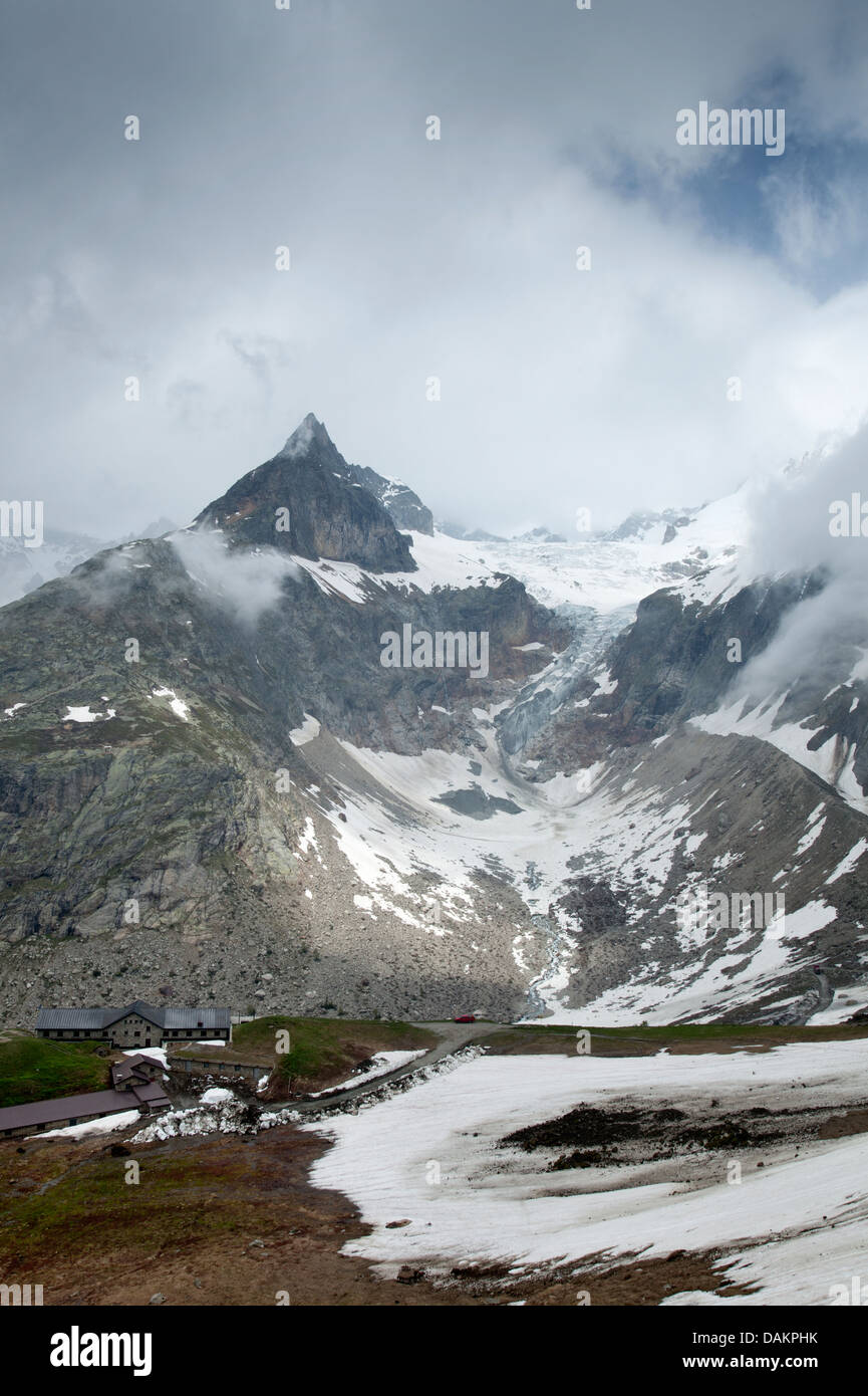Refugio Elena à Val Ferret Banque D'Images