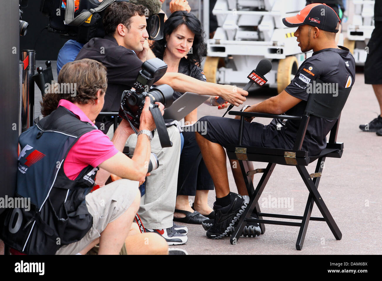 Pilote de Formule 1 britannique Lewis Hamilton de McLaren Mercedes ...