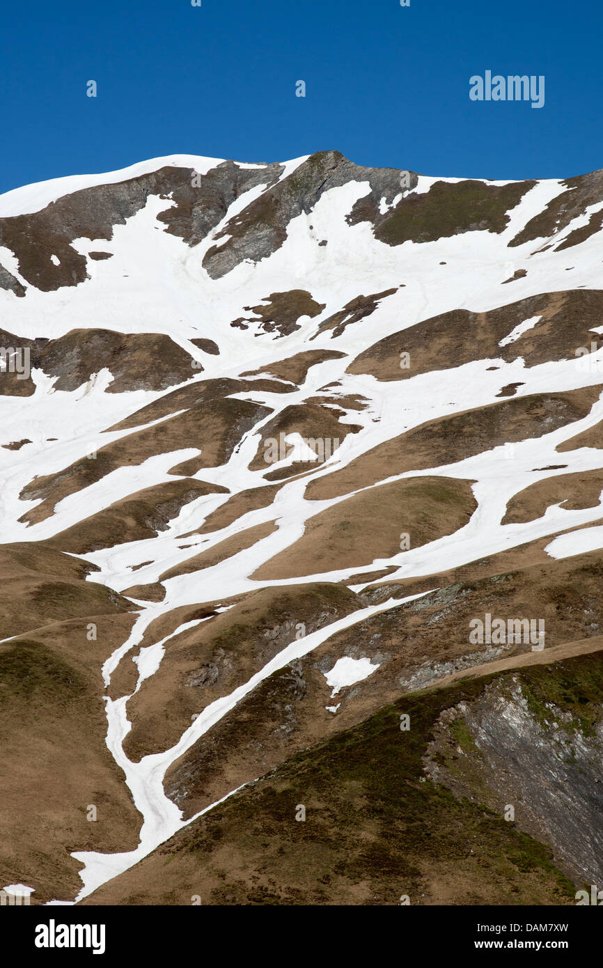 De grimper vers le col de la Croix du Bonhomme Banque D'Images