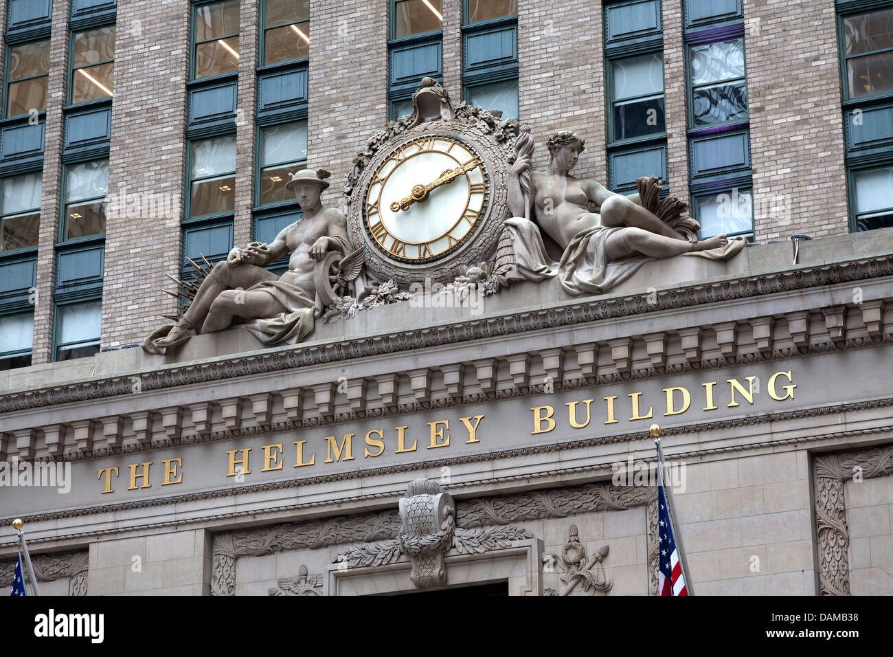 Entrée de l'Helmsley Building à New York, Manhattan Banque D'Images