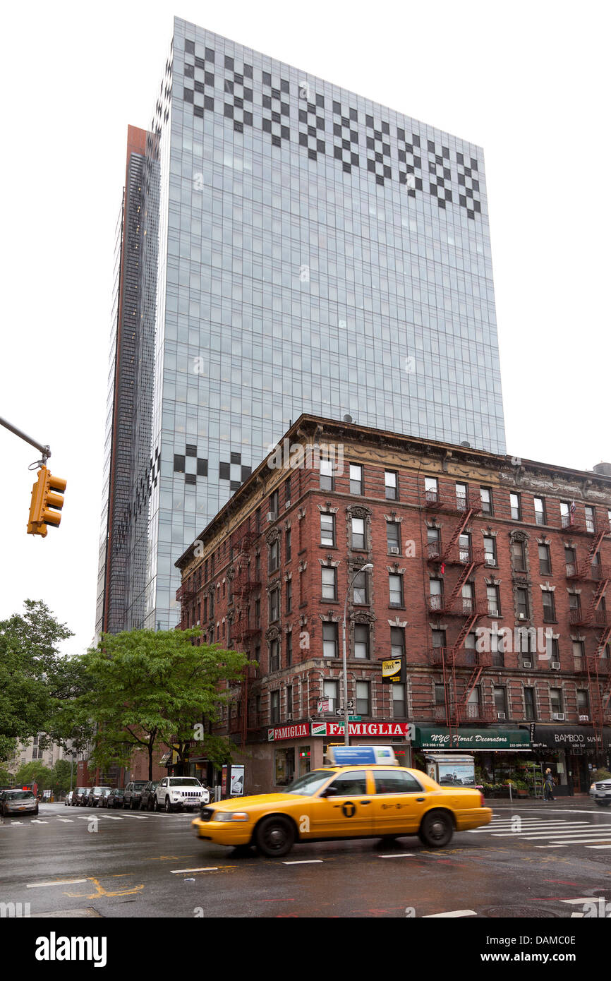 Ancien et nouveau bâtiment à New York, Manhattan Banque D'Images