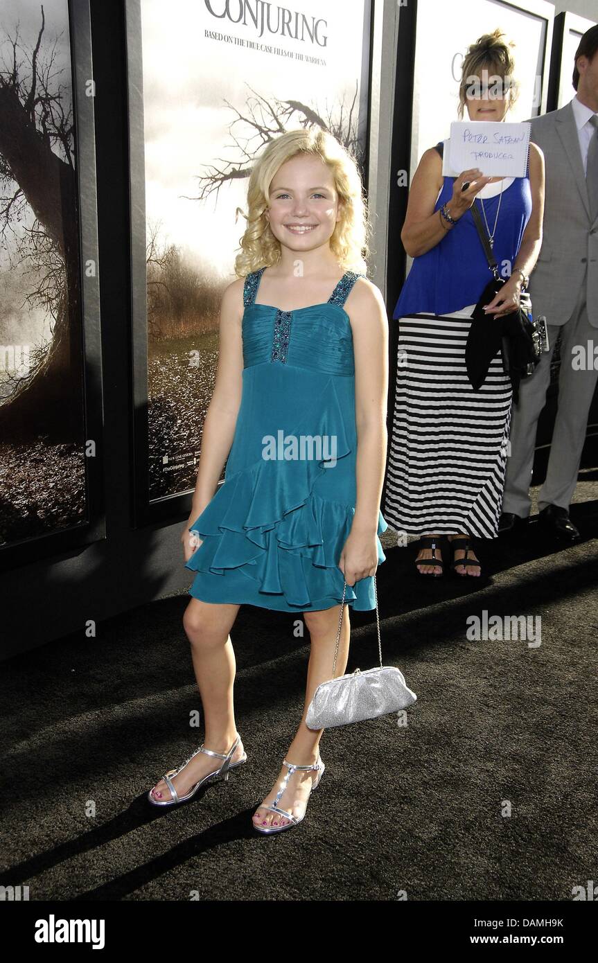 Kyla Deaver aux arrivées de l'illusionnisme Premiere, Cinerama Dome à l'Arclight Hollywood, Los Angeles, CA le 15 juillet 2013. Photo par : Michael Germana/Everett Collection Banque D'Images