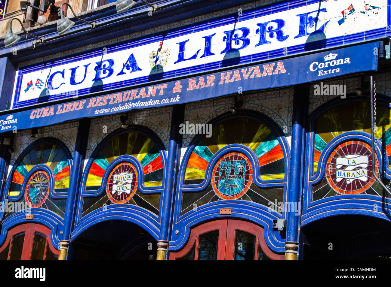 Cuba Libre restaurant/sur Upper Street, Islington Londres Banque D'Images