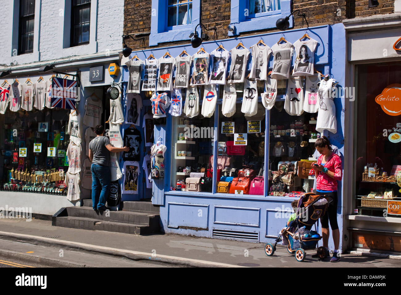 Pembridge Road boutiques près de Portobello Road à Notting Hill, Londres Banque D'Images