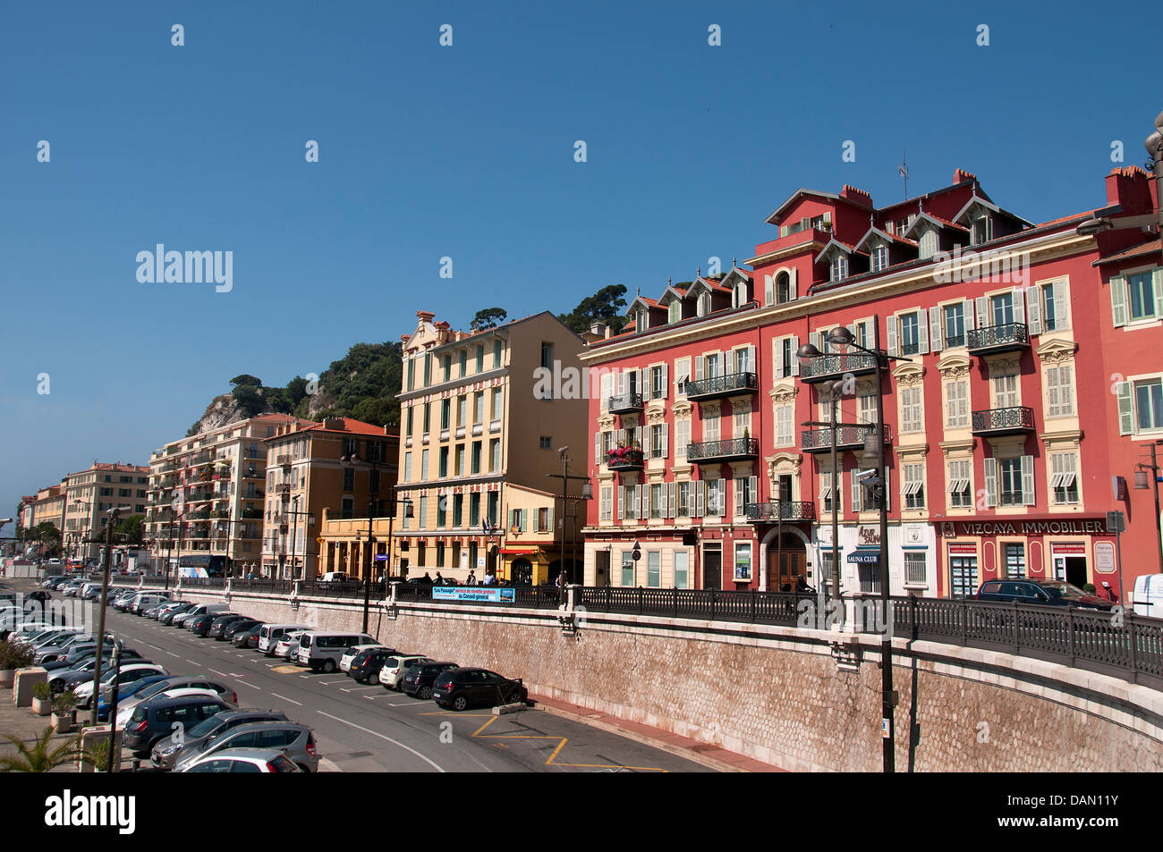 Quai de Docs le vieux Nice Vieux Port Harbour French Riviera Cote d'Azur Méditerranée Banque D'Images