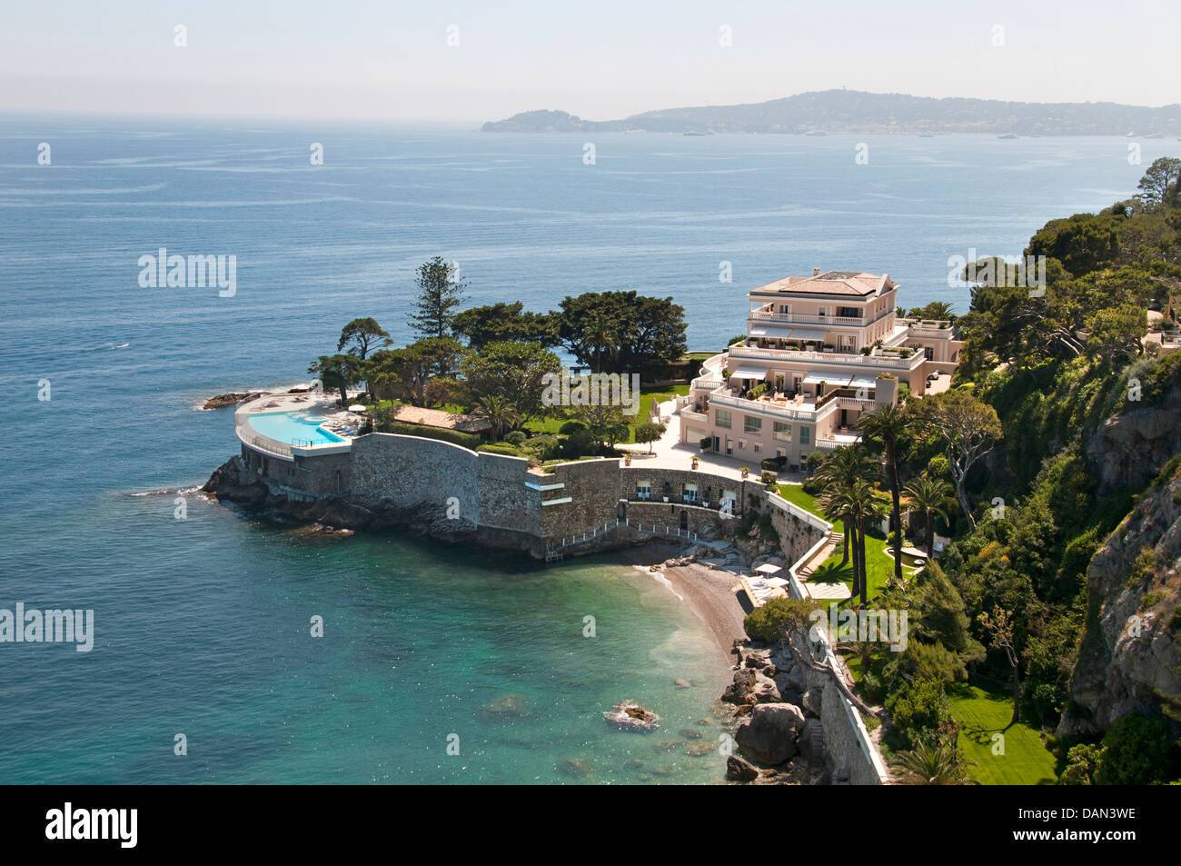 Hôtel Cap Estel à Eze Bord de Mer est un hôtel de luxe avec spa sur la côte d'Azur entre Nice et Monaco France Banque D'Images