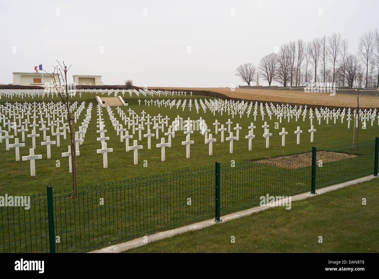 Cimetière militaire français, Somme de bataille, France Photo Stock Alamy
