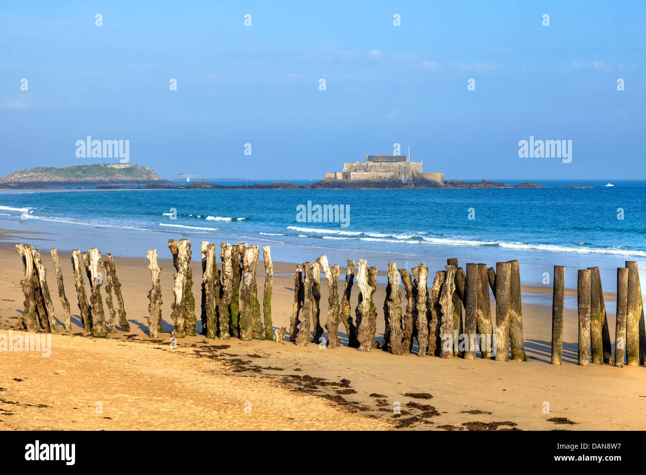 Fort National, Saint Malo, Ille-et-Vilaine, Bretagne, France Banque D'Images