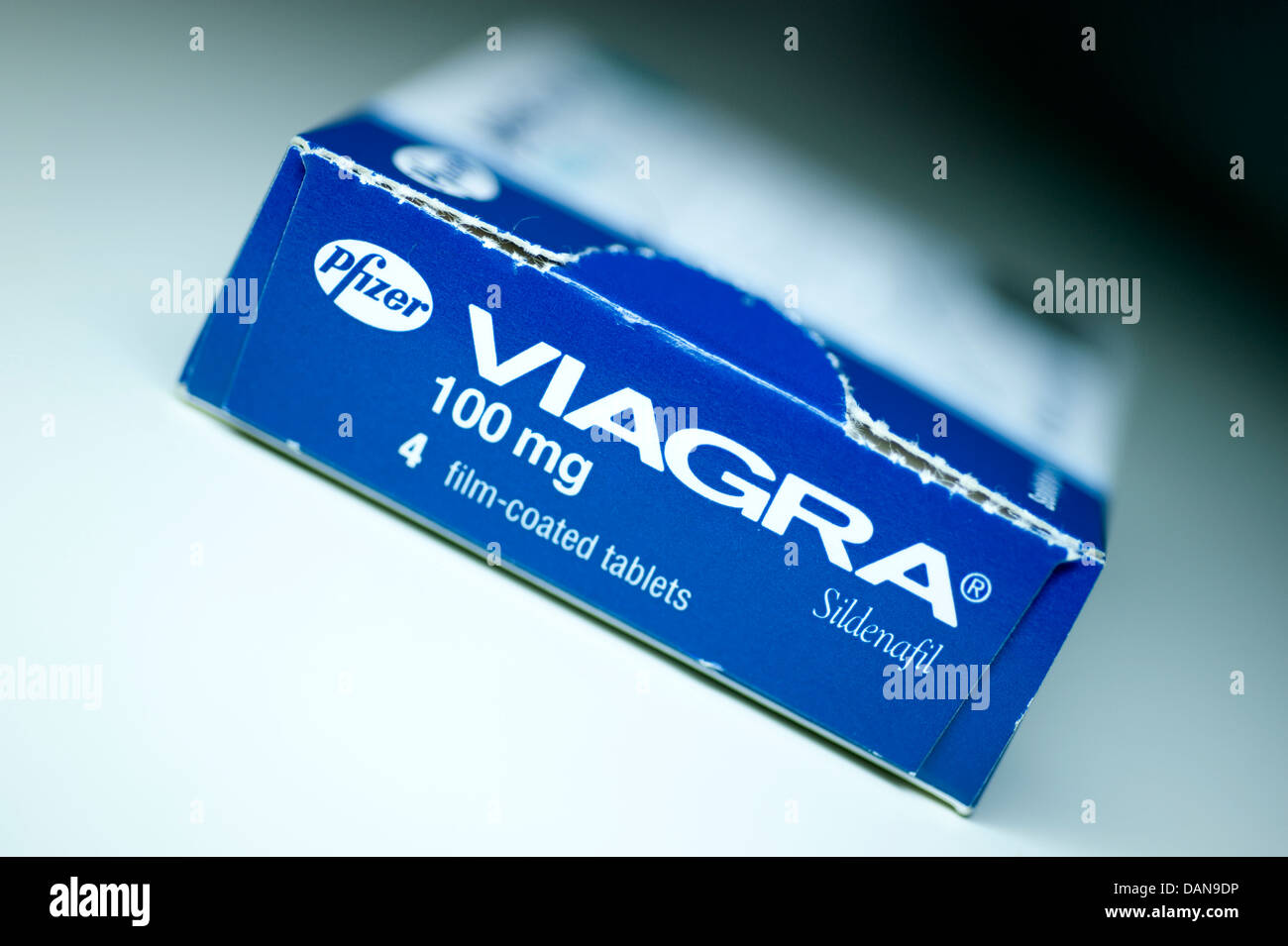 Pfizer viagra Tablets 100mg Sildenafil IMPUISSANCE DYSFONCTION ÉRECTILE Banque D'Images