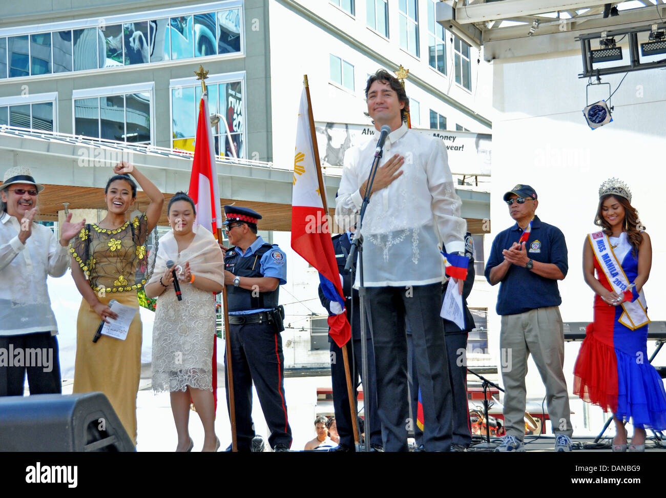 Justin Trudeau à la Philippine Making Waves Festival à Toronto, Ontario Banque D'Images